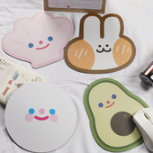 1 buc. drăguț coreean avocado coajă de iepure mouse pad anti-alunecare computer laptop gaming mouse mat birou acasă birou tastatură pad fată băiat