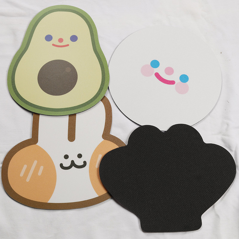 1 buc. drăguț coreean avocado coajă de iepure mouse pad anti-alunecare computer laptop gaming mouse mat birou acasă birou tastatură pad fată băiat