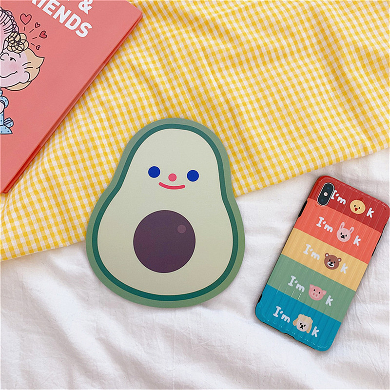 1 buc. drăguț coreean avocado coajă de iepure mouse pad anti-alunecare computer laptop gaming mouse mat birou acasă birou tastatură pad fată băiat