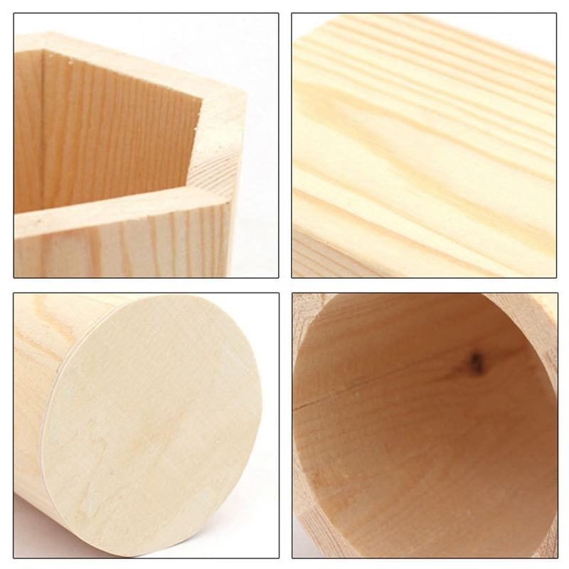 Organizator de birou multifuncțional din lemn, la modă, design adorabil, simplitate, suport pentru creion, accesorii pentru birou, suport pentru pix