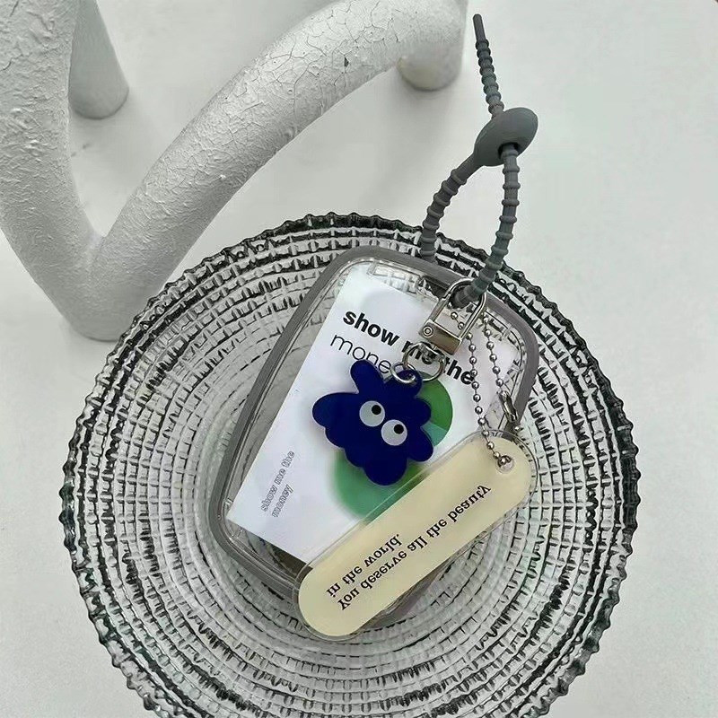 Drăguț elipsă transparentă Kpop Suport pentru card foto Idol Photo Afișaj de protecție Suport de protecție pentru carte foto Kawaii Papetarie