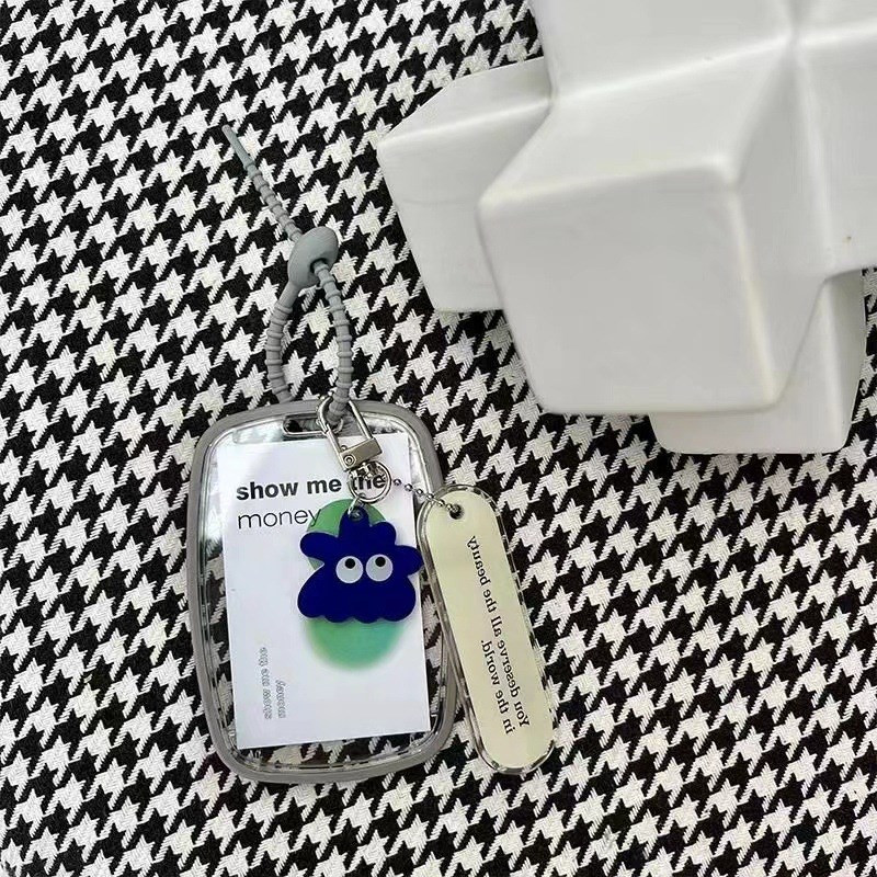 Drăguț elipsă transparentă Kpop Suport pentru card foto Idol Photo Afișaj de protecție Suport de protecție pentru carte foto Kawaii Papetarie