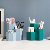 Stolni držač za olovke velikog kapaciteta Kutija za pohranu šminke za stolni organizator Stolni kofer za uredske papire Stolni set