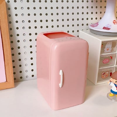 Kawaii priehľadný akrylový držiak na pero, organizér na stôl, INS nový módny roztomilý medvedík, zajačik, kancelárske potreby, kozmetika, úložný box