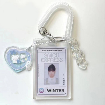 Ακρυλική θήκη φωτογραφικής κάρτας Kpop Διαφανής 3 ιντσών Θήκη για κάρτες Idol Φωτογραφικά μανίκια Κάρτα λεωφορείου Θήκη για φοιτητική κάρτα