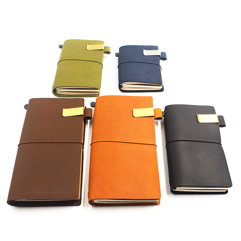 Fromthenon Travellers Držač za olovke za bilježnice Retro metalna kožna kopča za olovke od nehrđajućeg čelika za Midori Travelers Dnevnik za bilježnice