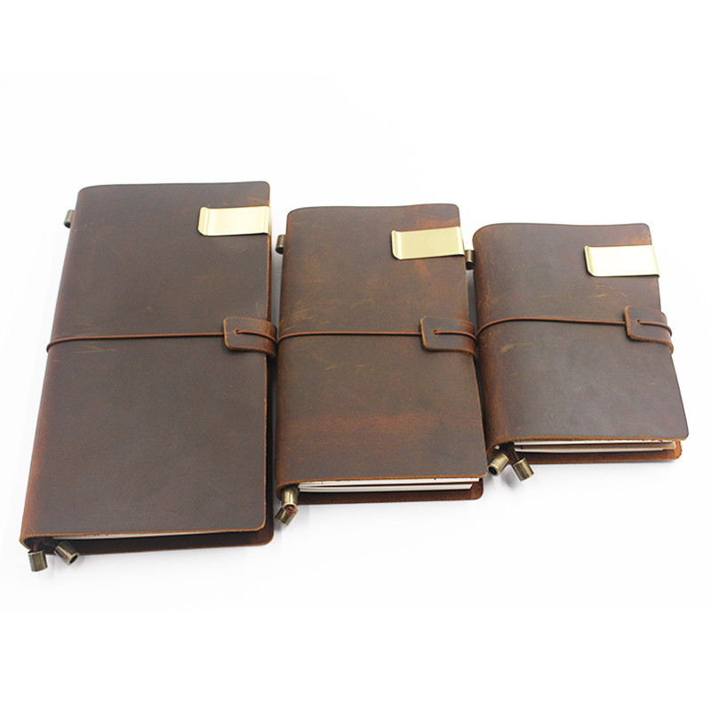 Fromthenon Travellers Držač za olovke za bilježnice Retro metalna kožna kopča za olovke od nehrđajućeg čelika za Midori Travelers Dnevnik za bilježnice