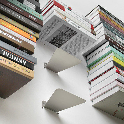 Láthatatlan lebegő könyvespolc polcok Falra szerelhető könyvrendező Modern vas könyvespolc fali párkány Könyvespolc rendező lakberendezés
