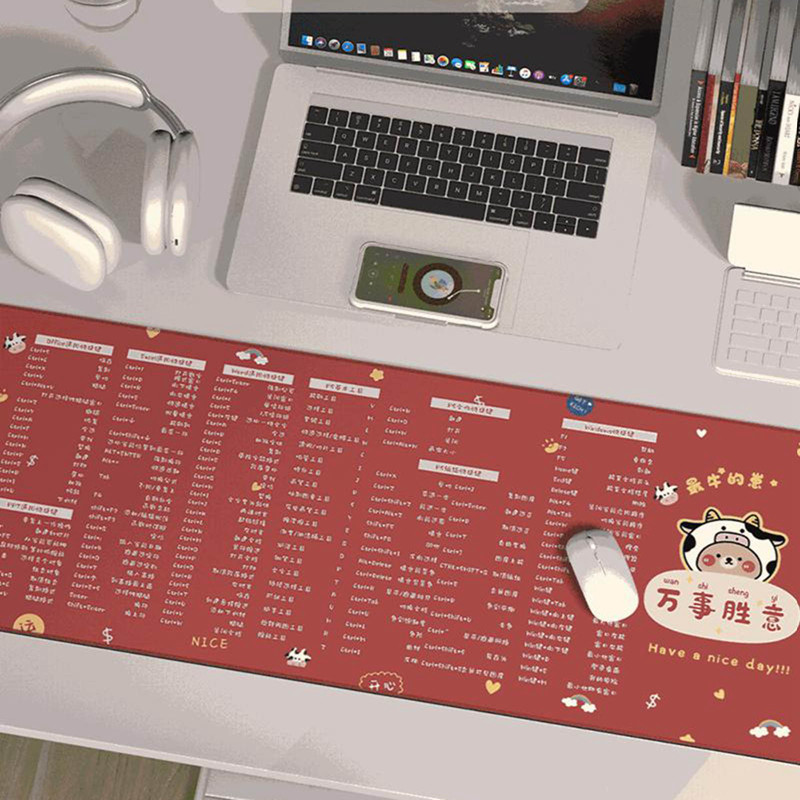 Kawaii slatki crtani podlošci za stolne prostirke Protuklizna vodootporna velika stolna podloga za miša Podloga za tipkovnicu računala Podloga za pisanje Uredski pribor