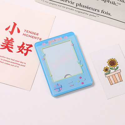 Suport pentru card acrilic Kawaii de 3 inch Kpop Husă de protecție pentru cartele foto pentru fete Idol Fotografie mâneci geantă pandantiv breloc decor Papetarie