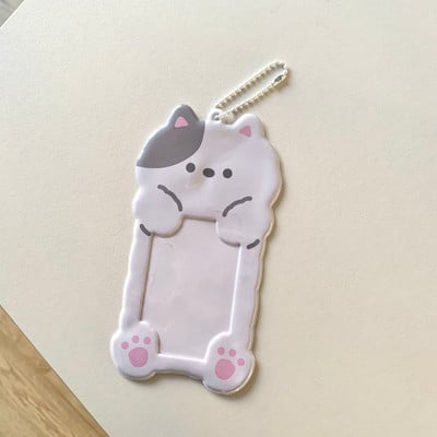 Kawaii Cartoon Bear Cat Kpop Photo Držač za kartice Idol Photo Protective Display Fotokartice Zaštitni držač Kawaii pribor