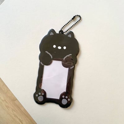 Kawaii Cartoon Bear Cat Kpop Photo Držač za kartice Idol Photo Protective Display Fotokartice Zaštitni držač Kawaii pribor