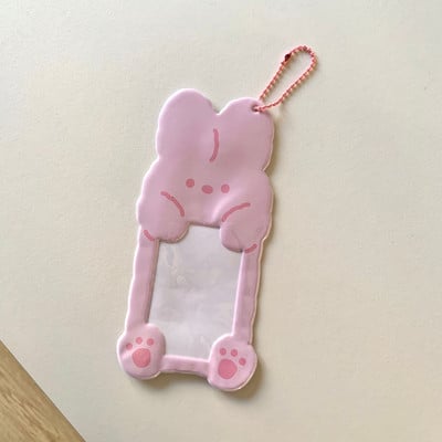 Kawaii Cartoon Bear Cat Kpop Photo Držač za kartice Idol Photo Protective Display Fotokartice Zaštitni držač Kawaii pribor
