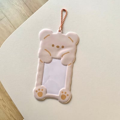 Kawaii Cartoon Bear Cat Kpop Photo Držač za kartice Idol Photo Protective Display Fotokartice Zaštitni držač Kawaii pribor