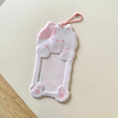 Kawaii Cartoon Bear Cat Kpop Photo Držač za kartice Idol Photo Protective Display Fotokartice Zaštitni držač Kawaii pribor