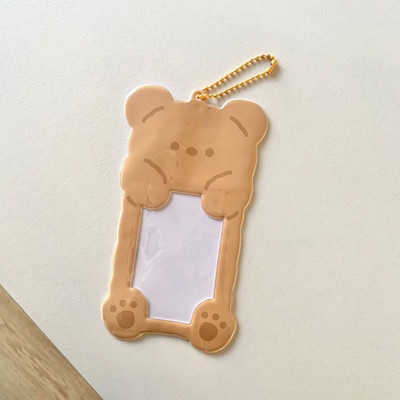 Kawaii Cartoon Bear Cat Kpop Photo Držač za kartice Idol Photo Protective Display Fotokartice Zaštitni držač Kawaii pribor