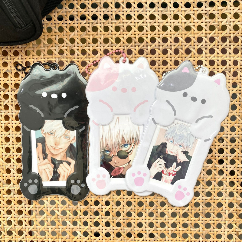 Kawaii Cartoon Bear Cat Kpop Photo Držač za kartice Idol Photo Protective Display Fotokartice Zaštitni držač Kawaii pribor