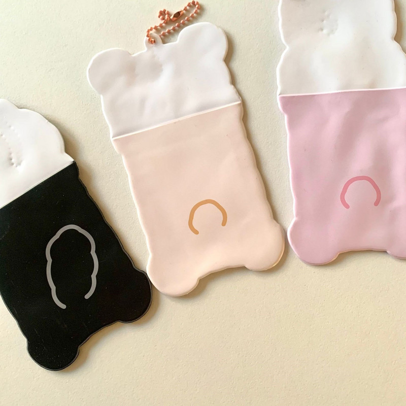 Kawaii Cartoon Bear Cat Kpop Photo Držač za kartice Idol Photo Protective Display Fotokartice Zaštitni držač Kawaii pribor