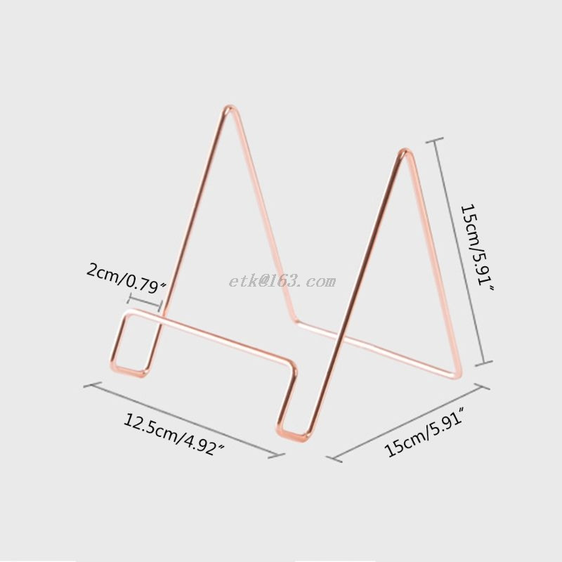 Kreativni geometrijski stalak za pohranu Jednostavan organizator od kovanog željeza Tablet Knjiga Novine Višenamjenski držač postolja Pokloni