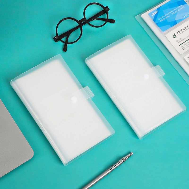 JIANWU 20/40 lapos átlátszó kártyatároló könyv nagy kapacitású hitel bankkártya azonosító kártya névjegykártya tartó rendszerező csomag