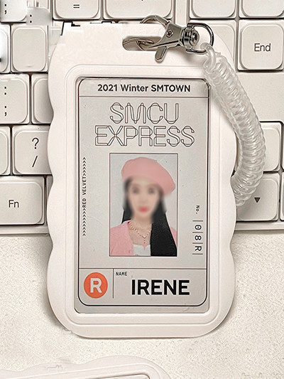 SKYSONIC ABS Slide Kpop Photo Držač kartice Anti-lost Keychain 3 inča INS White Idol Zaštitna torbica Torba Bus Cards Sleeves Supplis