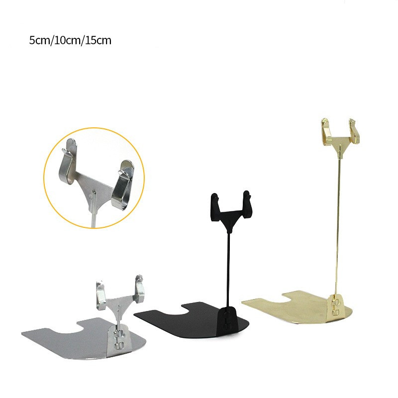 Μεταλλικό κλιπ ετικετών Διαφημιστικό κλιπ ψωμιού τιμή κάρτα κέικ Shop θήκη καρτών Οθόνη Βάση κάθετη αυτοκόλλητο φρούτων σούπερ μάρκετ Τιμή