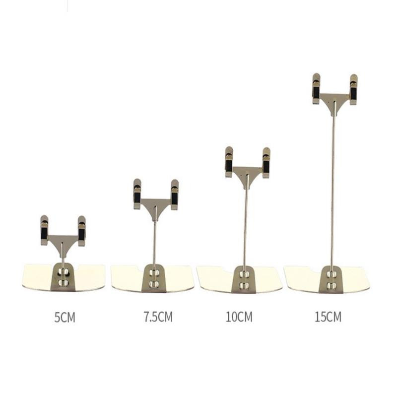 Μεταλλικό κλιπ ετικετών Διαφημιστικό κλιπ ψωμιού τιμή κάρτα κέικ Shop θήκη καρτών Οθόνη Βάση κάθετη αυτοκόλλητο φρούτων σούπερ μάρκετ Τιμή