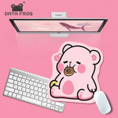 DATA FROG Mazs, gudrs Kawaii Mouse Pad Piezīmjdatora Galda Paklājiņš Galddatora Gumijas Gamer Tastatūras Paklājiņš PC Klēpjdatora Piederumi Peļu paliktņi