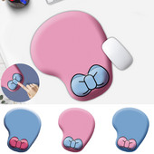 Neklizajuća podloga za miš Podloga za zapešće Bow Print Mouse Pad Meka podloga Udobna mekana stabilna elastična uredska oprema