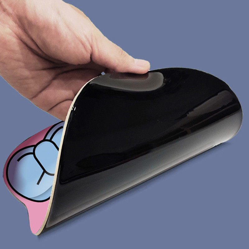 Neklizajuća podloga za miš Podloga za zapešće Bow Print Mouse Pad Meka podloga Udobna mekana stabilna elastična uredska oprema