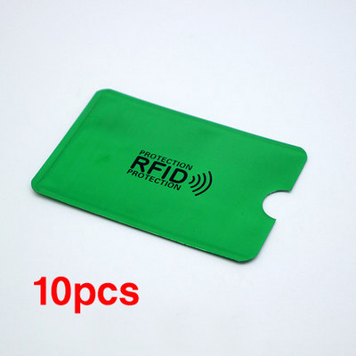 10PCS Potpuno novi visokokvalitetni anti-Rfid zaštitni čitač kartica, brava, navlaka za bankovnu karticu, zaštita ID NFC aluminijska navlaka za kreditnu karticu