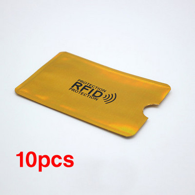 10PCS Potpuno novi visokokvalitetni anti-Rfid zaštitni čitač kartica, brava, navlaka za bankovnu karticu, zaštita ID NFC aluminijska navlaka za kreditnu karticu
