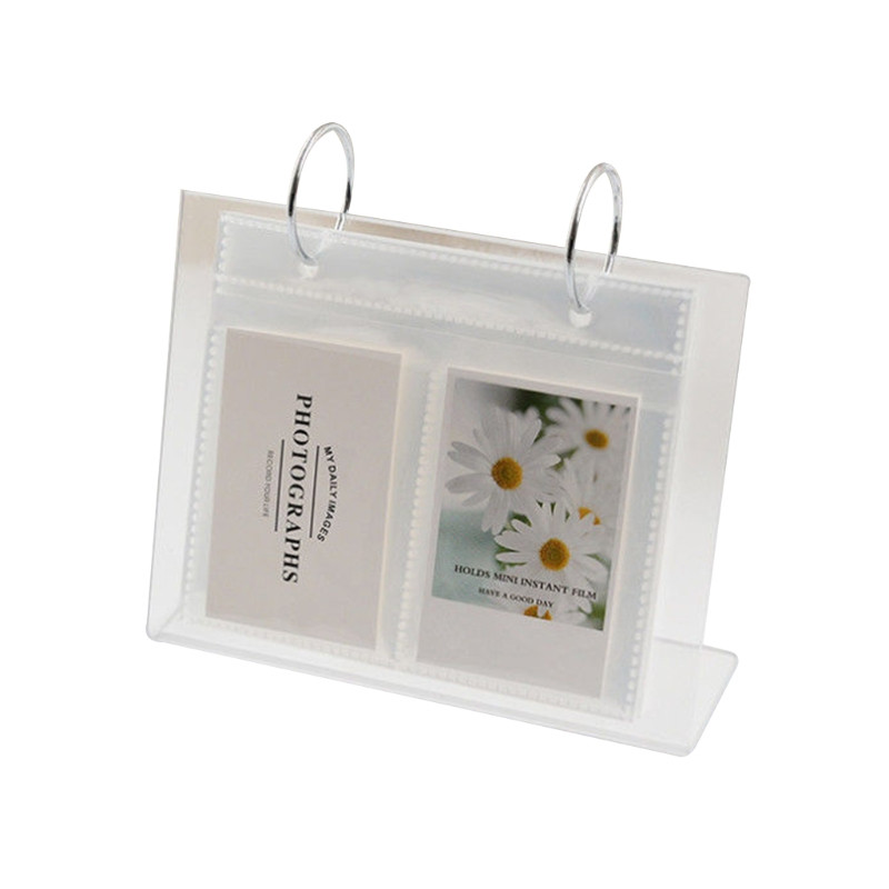 Stolni Flip okvir za fotografije Foto album 68 džepova Stolni album za kalendare Mini okvir za postere Akrilni držač za natpise