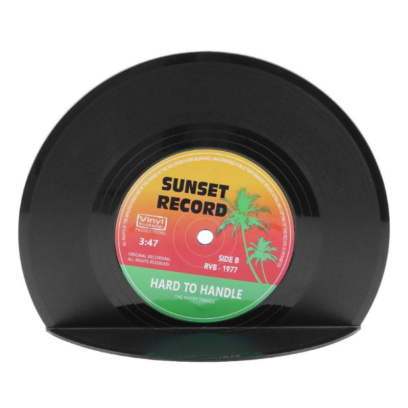 2 komada kreativnih vinilnih ploča u obliku polica za knjige Držači za školske uredske darove Stalak za stolne police u retro stilu Školski uredski pribor