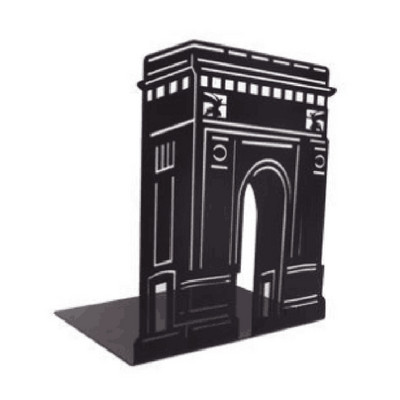 1 set Suport cărți cu gol în turnul Eiffel Suport cărți metalic creativ, modele emblematice, design pentru birou, suport de cărți decorativ HX6A