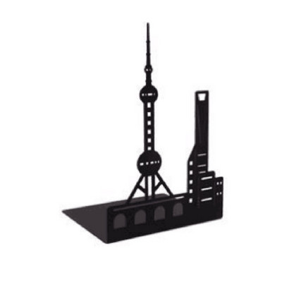 1 set Suport cărți cu gol în turnul Eiffel Suport cărți metalic creativ, modele emblematice, design pentru birou, suport de cărți decorativ HX6A