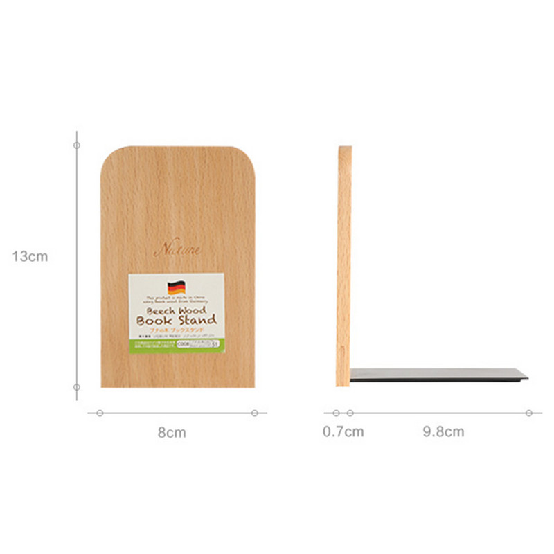 1 τεμ. Βάση βιβλίων Nature Beech Wood Αντιολισθητική Βιβλιοθήκη Ακμή Βιβλίων Θήκη ραφιού Επιτραπέζια οργάνωση Βιβλιοθήκη