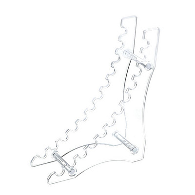 1PC 6/12 utora Stalak za držač akrilne olovke Prozirni stalak za kistove za šminku Držač organizatora Četkice za nokte Stalak za olovke za obrve Zaslon