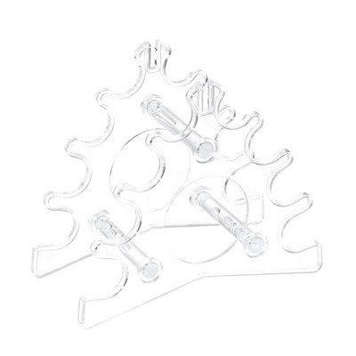 1PC 6/12 utora Stalak za držač akrilne olovke Prozirni stalak za kistove za šminku Držač organizatora Četkice za nokte Stalak za olovke za obrve Zaslon