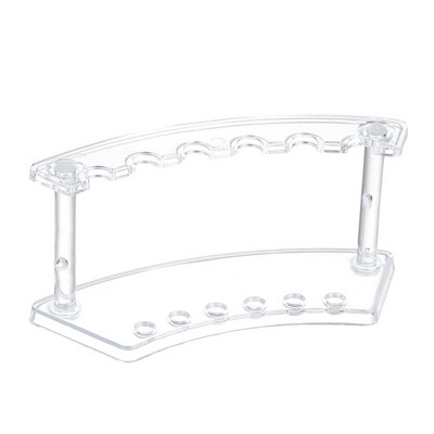 1PC 6/12 utora Stalak za držač akrilne olovke Prozirni stalak za kistove za šminku Držač organizatora Četkice za nokte Stalak za olovke za obrve Zaslon