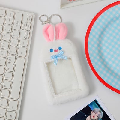 Novi dolazak Kawaii žuti zec, plišani držač za fotokarticu Fotobusna kartica, zaštitna navlaka, torbica, privjesak, pribor