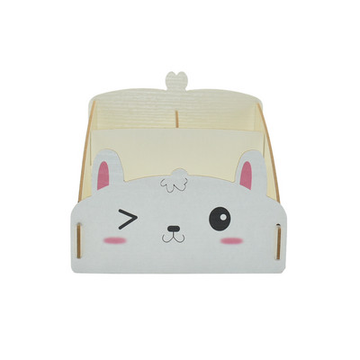 Kreativni drveni stol Uredski organizator Držač olovke za pohranu Stolna olovka Razni pribor Kutija za bedžove Slatka stolna oprema