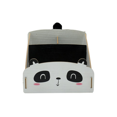 Kreativni drveni stol Uredski organizator Držač olovke za pohranu Stolna olovka Razni pribor Kutija za bedžove Slatka stolna oprema