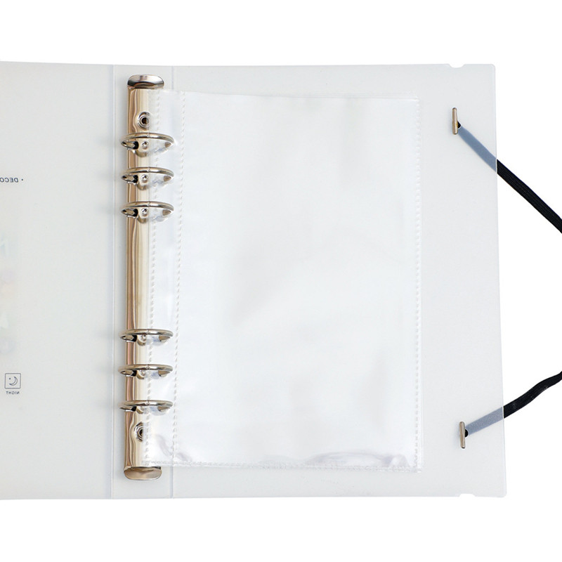 Liant transparent A5 Depozitare Carte de colectare Kpop Organizator de cărți foto Jurnal Jurnal Agenda Planificator Copertă cu glonț Papetarie școlară