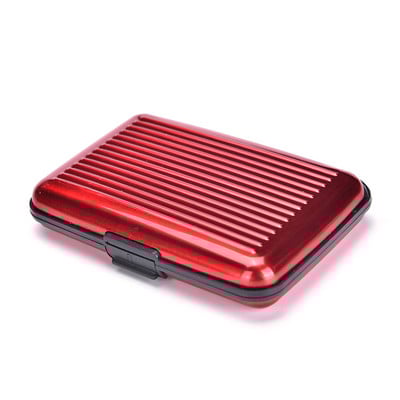 Αλουμίνιο Business Shiny Metal Cardholder Box Θήκη για κάρτες και σημειωματάρια Αδιάβροχη θήκη για πιστωτική κάρτα
