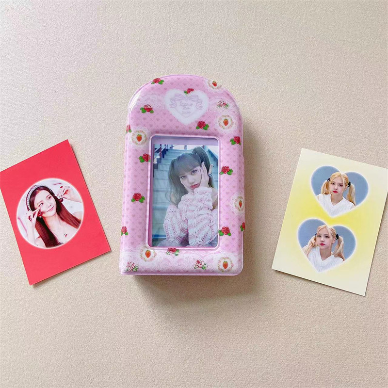 Sharkbang New Arrival Kawaii 3 inčni album za razglednice 20 komada rukava Torta od jagoda Torta za pohranu kartice Idol Card Collect Organizer