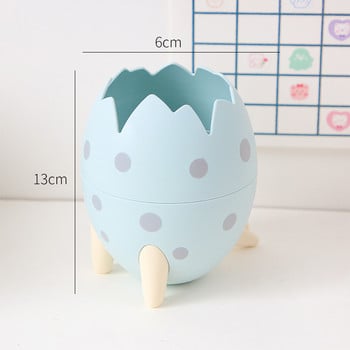 Kawaii Dinosaur Egg Stand Θήκη Μακιγιάζ Storage Box Επιτραπέζια βάση Organizer Θήκη Σχολική Χαρτικά Γραφείου