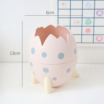 Kawaii Dinosaur Egg Stand Θήκη Μακιγιάζ Storage Box Επιτραπέζια βάση Organizer Θήκη Σχολική Χαρτικά Γραφείου