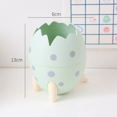 Kawaii dinosaur jaje držač olovke kutija za pohranu šminke stolni organizator stalak torbica školski uredski pribor