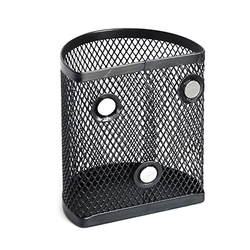 Nove vruće košare s magnetskim šalicama za olovke, korisni crni mrežasti metalni organizator za kućni ured, pribor za pisanje